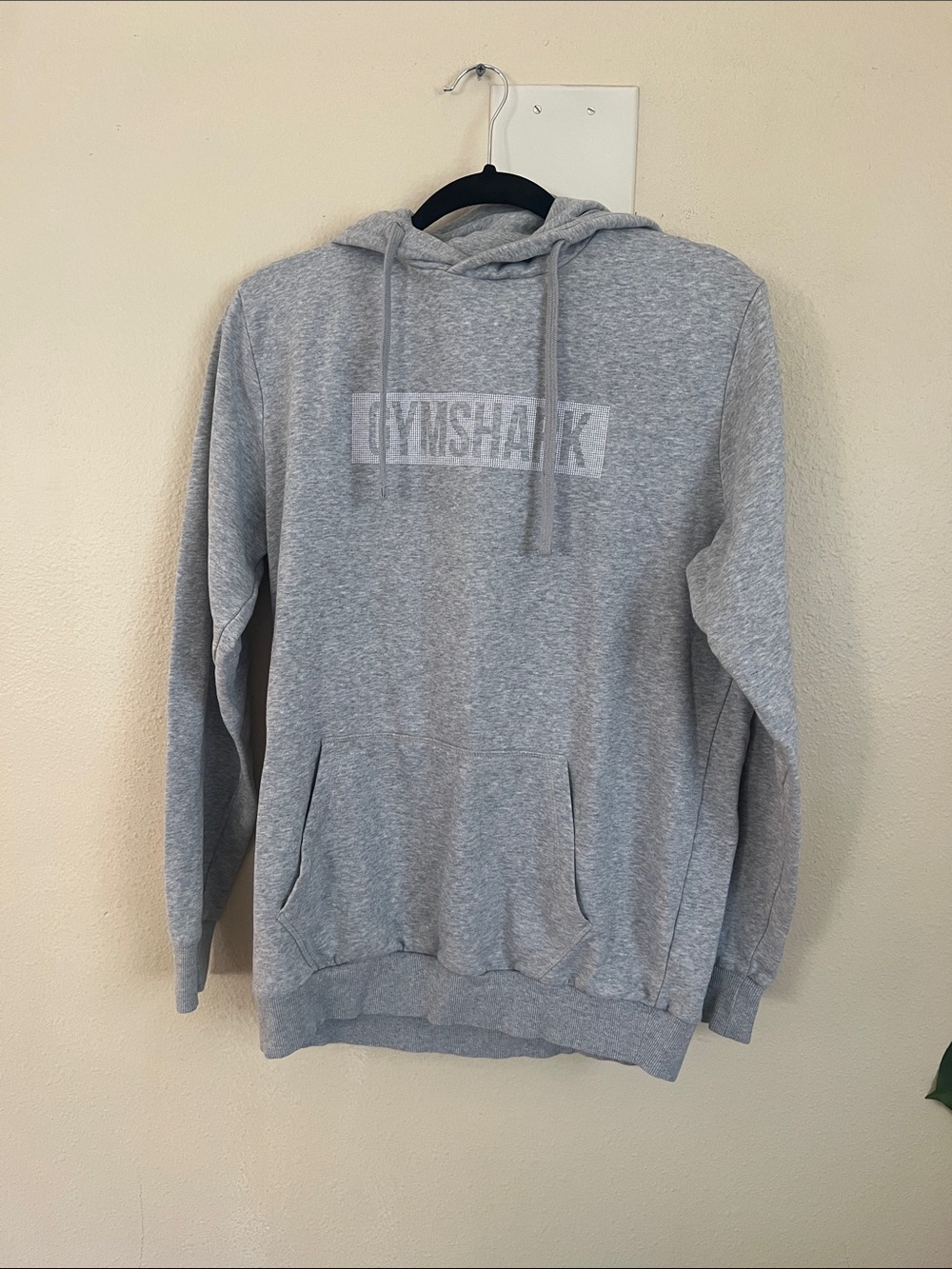 Gymshark Light Gray Men's Hooded Sweatshirt
